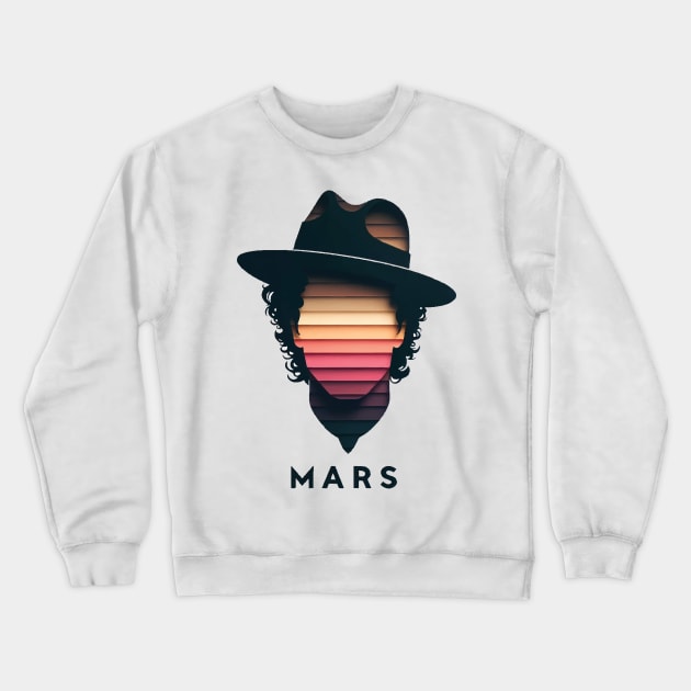 Bruno Mars Tribute - Bruno Michael Jackson Prince Kendrick Lamar Sza Ed Sheeran Music Lauryn Hill Anderson Paak Crewneck Sweatshirt by TributeDesigns